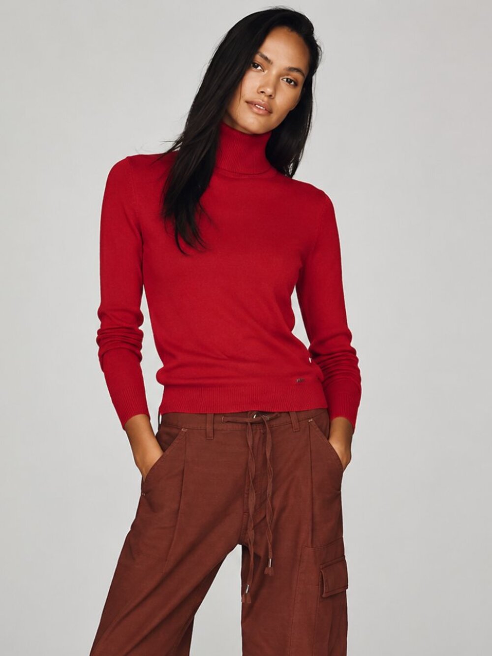 Calvin Klein Red Turtleneck Sweater